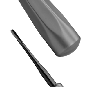 Lève-dents droit noir en acier inoxydable de 3 mm pour extraction dentaire chirurgicale, instrument de luxation pour chirurgie buccale, réutilisable - Product Image 6