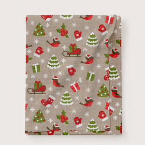 100% Cotton Table Cloth Soft Premium Quality New Christmas Collection Printed Design Table Cloth for Christmas Home Decoration. - Product Image 4