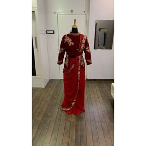 Vestidos de noche Party Wear Saree con Secuencia Dori Zari Work - Product Image 3
