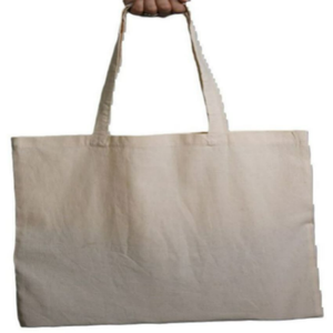 Bolsa de Mano Ecológica de Algodón Orgánico Reciclable con Asa Larga, Reutilizable para Compras, Personalizable con Serigrafía - Product Image 4