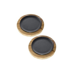 Handmade Iron And Wooden Sizzler Plate With Finest Quality Customized Size Sizzling Plate At Competitive Price - Product Image 6