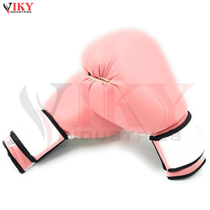 Gants de boxe de qualité supérieure, légers, prix de gros, durables, tendance, service OEM ODM, marque personnalisée, rose pastel et blanc - Product Image 6