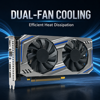 Nouvelle carte graphique Silver GTX 550 Ti 6 Go GDDR5 192 bits 1080p DirectX 11 pour jeux PC, double ventilateur pour DVI VGA GPU de bureau