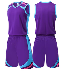 Conjunto de Uniforme de Baloncesto Personalizado para Hombre y Niños, Ropa Deportiva de Secado Rápido, Camisetas y Pantalones Cortos de Baloncesto Sublimados para Equipo - Product Image 4