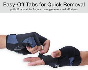 <b>Fingerless</b> Cycling <b>Gloves</b> with Shock-Absorbing Padded Palm and Silicone Grip – Road and Mountain Bicycle <b>Gloves</b> <b>for</b> <b>Men</b> & Women - Product Image 4