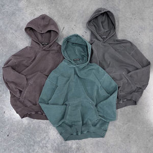 Sudadera con Capucha de Otoño para Hombre, 100% Algodón, 430g, Corte Cuadrado, Lavado Ácido, Calidad Premium, con Logotipo Personalizado - Product Image 4