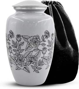 White Tree of Life Metal <b>Urns</b> for Ashes Memorial Keepsake Metal <b>Urns</b> for Home Decor and Elegant Display - Product Image 4