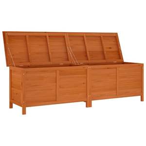 Banc de jardin en bois de sapin massif 78,1 po x 19,7 po x 22,2 po, couleur marron - Product Image 3