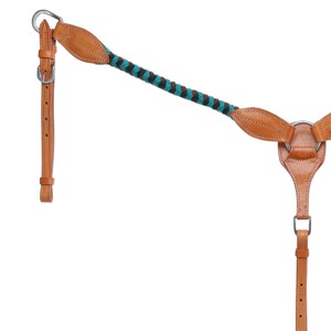 Brida de cuero genuino para caballo de estilo western con diseño de frontal para equitación de sendero y uso en ranchos - Product Image 2