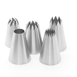 Outils et fournitures de pâtisserie personnalisés en acier inoxydable résistant à la chaleur, douilles à pâtisserie pour la décoration de gâteaux, crème et pâtisseries - Product Image 5