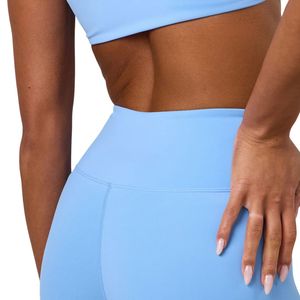 Leggings Deportivos de Cintura Alta para Mujer, Color Azul Cielo, Elásticos, Ajustados, para Entrenamiento, Fitness, Gimnasio - Product Image 5