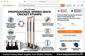 Piquets d'entraînement de cricket professionnels à retour automatique par Naqqash Sports - Product Image 5