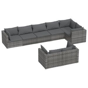 ชุดโซฟาสำหรับสวนสีเทาแอนทราไซต์พร้อมเบาะนั่งแสนสบาย - Product Image 2