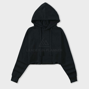 เสื้อฮู้ดครอปท็อปแขนยาวแฟชั่นสำหรับผู้หญิง ใช้ได้ทั้งภายนอกและภายใน ผลิตอย่างดี - Product Image 3