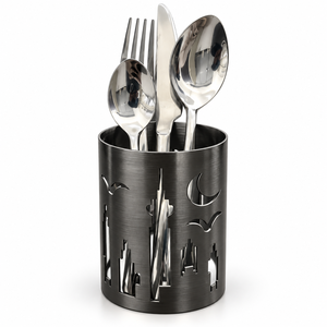 New Arrival Stainless Steel Set of 4 Cutlery with Holder with different Colors Finish Dishwasher Safe Cutlery and Holder - Product Image 4