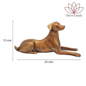 Estatua de Perro de Latón Pulido de 1.1 kg, Estilo Vintage, 9 Pulgadas de Alto, Escultura de Animal Feroz, Símbolo de Riqueza para Decoración del Hogar - Product Image 6
