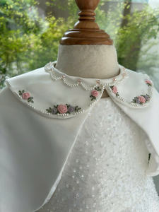 Robes de demoiselle d'honneur blanches, baptême, broderie, soirée, occasion spéciale, couture pour enfants faite à la main, vente en gros - Rosemary - Product Image 2