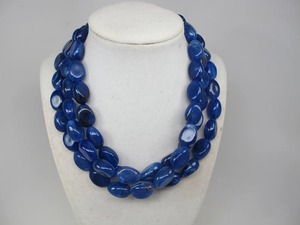 Collar de Cadena de Resina para Mujer de la Mejor Calidad, Brillante, Color Ámbar Pulido, Collar de Cadena de Resina Epoxi, Fabricación Artesanal - Product Image 1