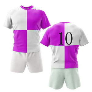Servicio OEM Personalizado, Último Diseño, Uniforme de Rugby Unisex de Color Sólido, Transpirable, Talla Grande, Manga Corta, Precio Económico - Product Image 5