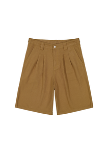 Men's High Waist Corduroy Bermuda Shorts Solid Color Casual Style Button Fly Pockets Woven Fabric - Product Image 6