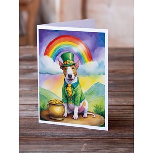 Whimsical การ์ดอวยพรวัน Bull Terrier ST Patrick's ใหม่ขนาด5x7ของ A7แพ็คการ์ดเปล่า8ใบพร้อมซอง - Product Image 2