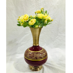 Jarrón de Metal decorativo, maceta con acento, artefactos modernos para el hogar, jarrón de flores irrompible decorativo, decoración de vajilla - Product Image 5