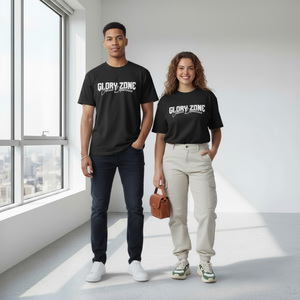 เสื้อยืดคอกลมแขนสั้นทรงปกติสำหรับผู้ชาย ผ้าถัก 100% คอตตอน พิมพ์ลายดิจิทัลแบบรักษ์โลก สตรีทแวร์ ผ้าหนัก 220 กรัม - Product Image 6