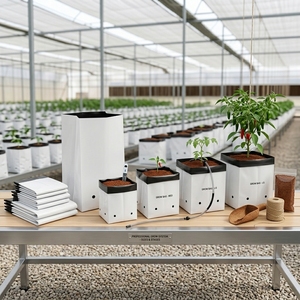 Buy 100% PP <b>Plastic</b> Grow Bags with Multi-Shaped Planting Holes for Hydroponics Garden Greenhouse & Farm Use All-Season In Stock - Product Image 1