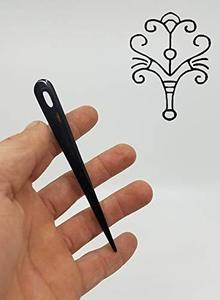 Agujas de Ganchillo de Cuerno de Alta Demanda, Tendencia Actual, Hechas a Mano, Ecológicas, Impermeables, de Forma Natural, Suministros para Manualidades de Disfraces Medievales - Product Image 3