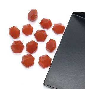 Piedras Preciosas Sueltas de Cornalina Natural, Corte Hexagonal, 6-15MM, para Anillos y Colgantes, Lote de Piedras Sueltas de Alta Calidad para Joyería - Product Image 5