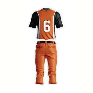 Uniforme de baseball personnalisé, maillot de baseball à boutons avec design à piping et pantalon de baseball confortable pour les équipes - Product Image 6