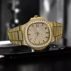 Titan Glacier Moissanite Diamond Watch for Men Elegant Modern Quartz Fashion Style Royal Mirage Moissanite Diamond Wrist Watch - Product Image 3