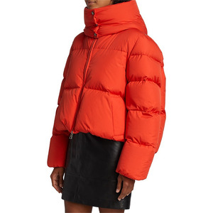 Daily outerwear Short Quilted <b>Jacket</b> Women Women's <b>Cropped</b> Padded Coat <b>Cropped</b> length Custom Logo Clothing Supplier Bulk Supply - Product Image 3