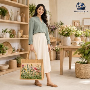 Bolsa de Yute Reutilizable con Cierre de Cremallera y Asa de Cuerda Tejida, Opción de Logotipo Personalizado en Varios Tamaños, para Compras, Regalos y Uso en Exteriores - Product Image 6