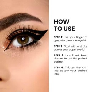 Eyeliner liquide waterproof longue tenue, séchage rapide, pointe précise, pour maquillage professionnel et marque cosmétique en marque blanche - Product Image 4