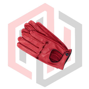 Guantes de Conducción de Cuero Personalizados para Hombre, Venta al Por Mayor, OEM, Cuero Genuino Suave, Antideslizantes y Anticorte - Product Image 3