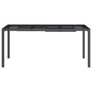 Table de jardin en acier thermolaqué anthracite 65,0 x 31,5 x 28,3 po - Product Image 3