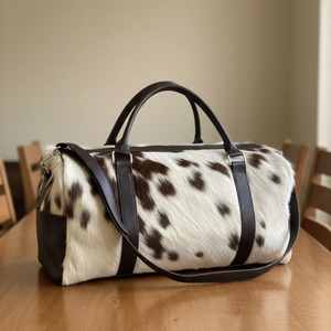 Sacs de voyage en cuir de vachette faits main de qualité supérieure, légers, 30-40L, fournisseur en gros, OEM, bagages de voyage personnalisés, qualité export - Product Image 2