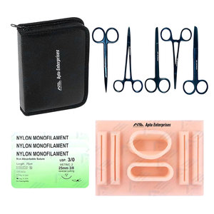 Wholesale <b>Suture</b> Practice <b>Kit</b> 10pcs Complete Anatomy and Biology Training Set Students Medic Instruments <b>Suture</b> Practice <b>Kit</b> - Product Image 1