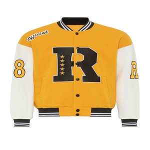 Blousons universitaires en laine personnalisés avec logo, broderie chenille, doublure polaire, pour homme – Collection Hiver – Meilleures ventes - Product Image 1