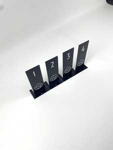 Custom Metal <b>Table</b> Numbers with Place <b>Card</b> Holder for Wedding Party Decoration - Product Image 5