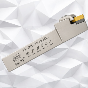EDJNL 2525 M15 CNC External Turning <b>Tool</b> <b>Holder</b> for DNMG Inserts High Precision White Coated Alloy Steel OEM Lathe Cutting <b>Tool</b> - Product Image 1