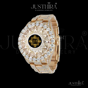 Export Quality for Bling Moissanite Diamond Quartz Watch Glass Stainless Steel Band Water Resistant Hip Hop Luxury for Men Women - Product Image 2