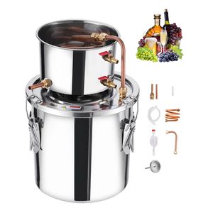 Distillatore di Alcol in Acciaio Inossidabile per Produzione Casalinga con Serpentina in Rame, Kit da 3 Galloni - Product Image 1