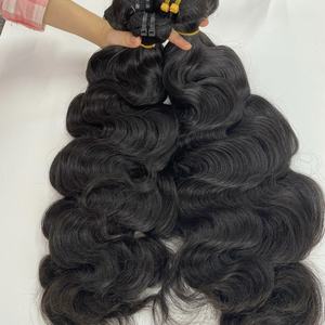 Tejido profesional de alta calidad, extensiones vírgenes Remy chinas, ondas de cuerpo recto de Vietnam, máquina de varias longitudes, trama Doble - Product Image 5