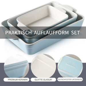 Cazuela para Cena Familiar, Recipiente para Hornear de Vidrio de Pared Gruesa, Cazuela Duradera para Uso Diario - Product Image 6