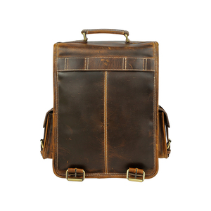 Full Grain <b>Leather</b> Bag Luxury <b>Leather</b> Travel <b>Backpack</b> For Men Vintage <b>Leather</b> <b>Backpack</b> With <b>Laptop</b> Compartment - Product Image 3