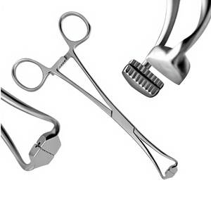 Pinza de Toalla de Primera Calidad, 6 Pulgadas, Acero Inoxidable Alemán, Instrumentos Quirúrgicos Médicos para Obstetricia, Ginecología y Otorrinolaringología, Manual, CE - Product Image 3