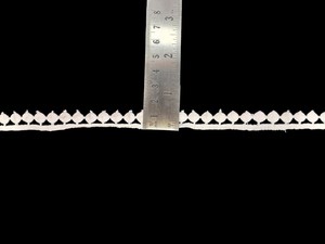 Ruban en coton blanc à bordure diamantée, motif géométrique fantaisie, idéal pour la couture, la décoration intérieure, les vêtements et les loisirs créatifs - Grande Vente - Product Image 4