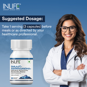 Cápsulas Herbales de Shilajit y Ashwagandha, Suplemento Ayurvédico, 90 Cápsulas Vegetarianas, OEM India GMP - Product Image 3